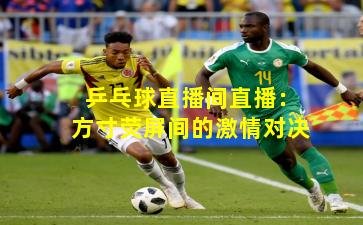 乒乓球直播间直播:方寸荧屏间的激情对决